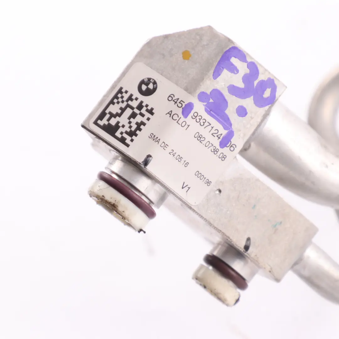 Refrigerant Pressure Line Double Pipe Hose to BMW F20 F21 F30 F31 LCI with Part number 9337124 BMW F20 F21 F30 F31 LCI Refrigerant Pressure Line Double Pipe Hose - SKU 9337124 - Part number 9337124