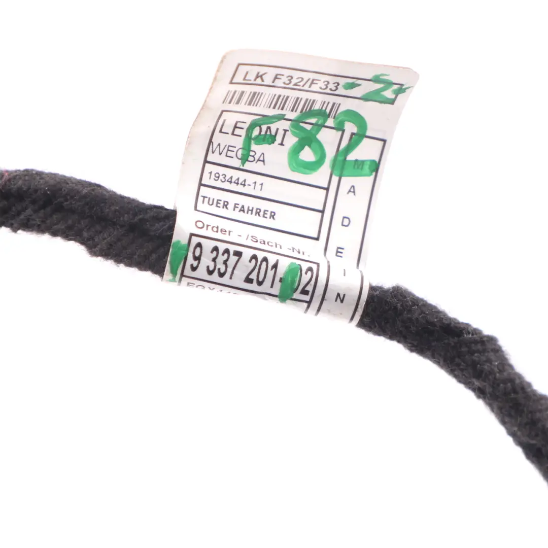 Door Wiring BMW F82 M4 Coupe Door Wiring Harness Loom Drivers Side to with Part number 9337198 Door Wiring BMW F82 M4 Coupe Door Wiring Harness Loom Drivers Side - SKU 9337201 - Part number 9337198