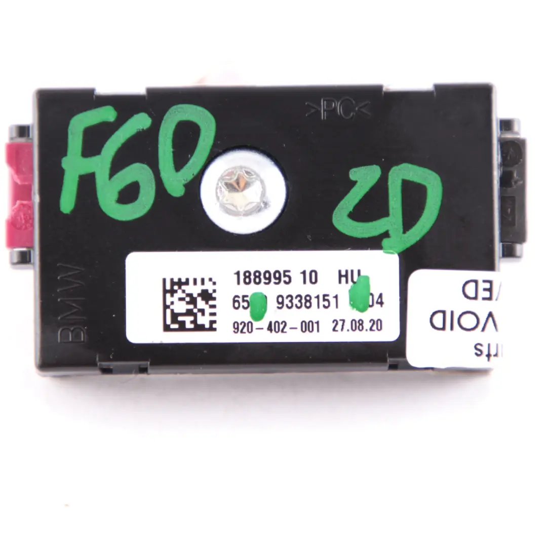 Filtre de suppression d'antenne Amplificateur pour Mini F56 F60 Countryman à propos du numéro de pièce 9338151 Mini F56 F60 Countryman Filtre de suppression d'antenne Amplificateur - SKU 9338151 - Numéro de pièce 9338151