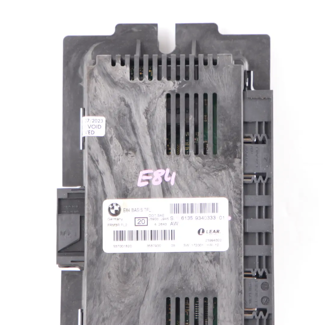 Basis TFL Footwell Light Module Control Unit ECU FRM3R PL2 to BMW X1 E84 with Part number 9340333 BMW X1 E84 Basis TFL Footwell Light Module Control Unit ECU FRM3R PL2 - SKU 9340333 - Part number 9340333