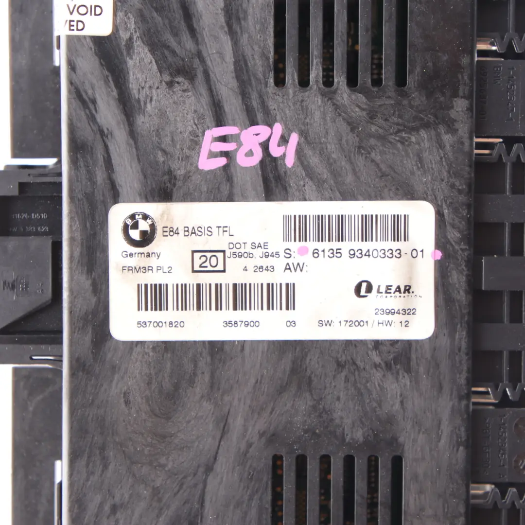 BMW X1 E84 Basis TFL Footwell Light Module Control Unit ECU FRM3R PL2 - SKU 9340333 - Part number 9340333