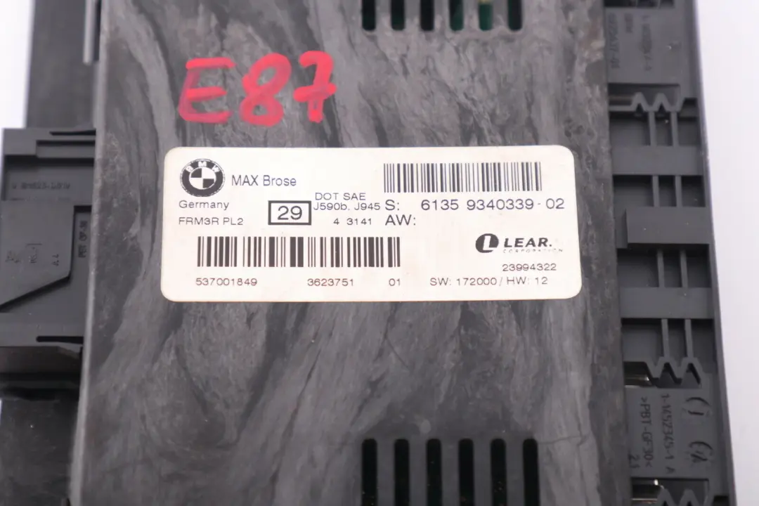 BMW 3 Series E87 Max Brose Footwell Light Module Control Unit ECU - SKU 9340339-1 - Part number 9340339