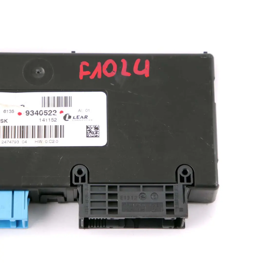 BMW 5 F10 LCI Central Gateway Modul ECU Steuergerät LEAR ZGW-02 4SK - SKU 9340522 - Teilenummer 9340522