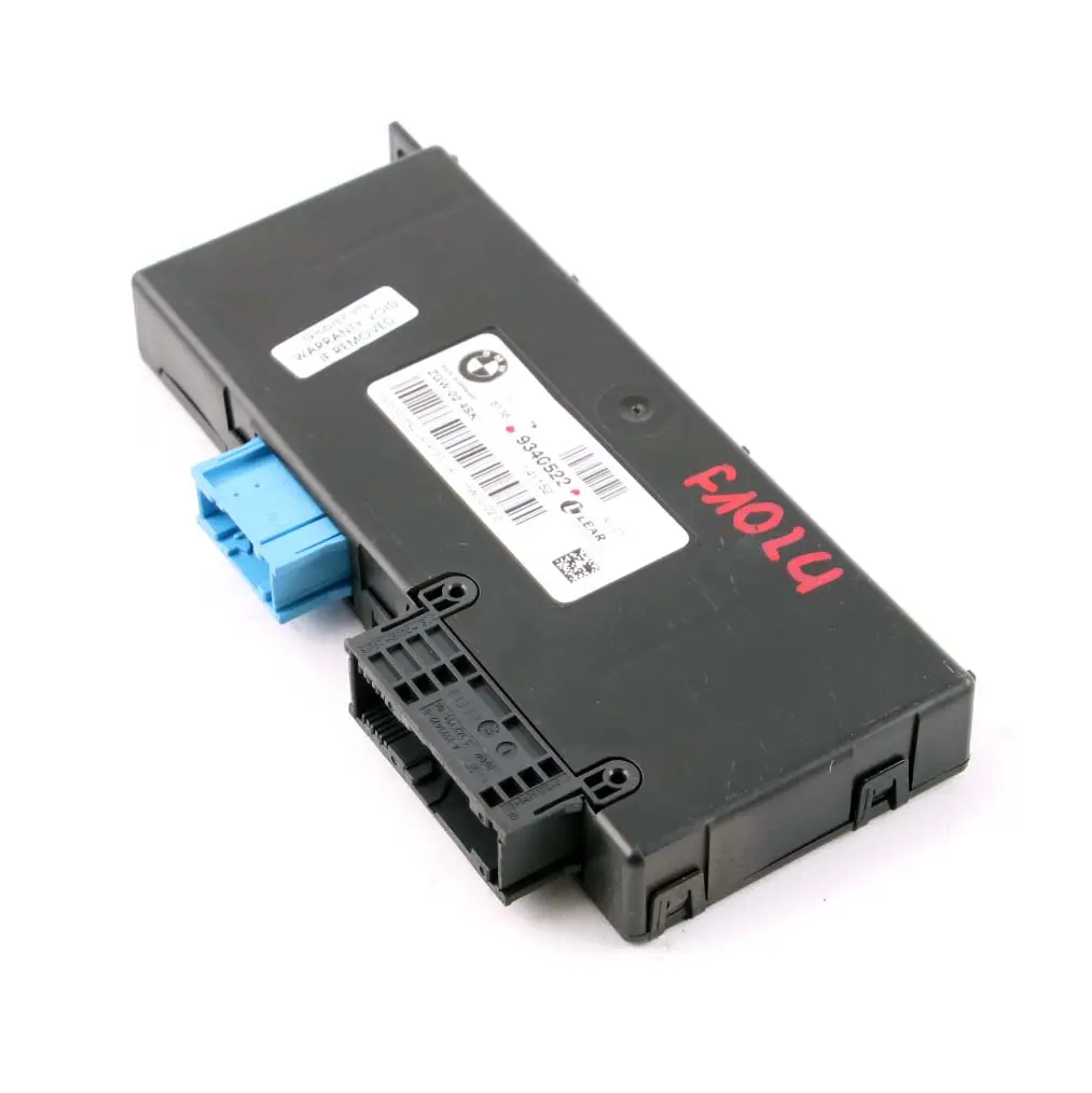 Central Gateway Módulo ECU Unidad Control LEAR ZGW-02 4SK para BMW 5 F10 LCI con número de pieza 9340522 BMW 5 F10 LCI Central Gateway Módulo ECU Unidad Control LEAR ZGW-02 4SK - SKU 9340522 - Número de pieza 9340522