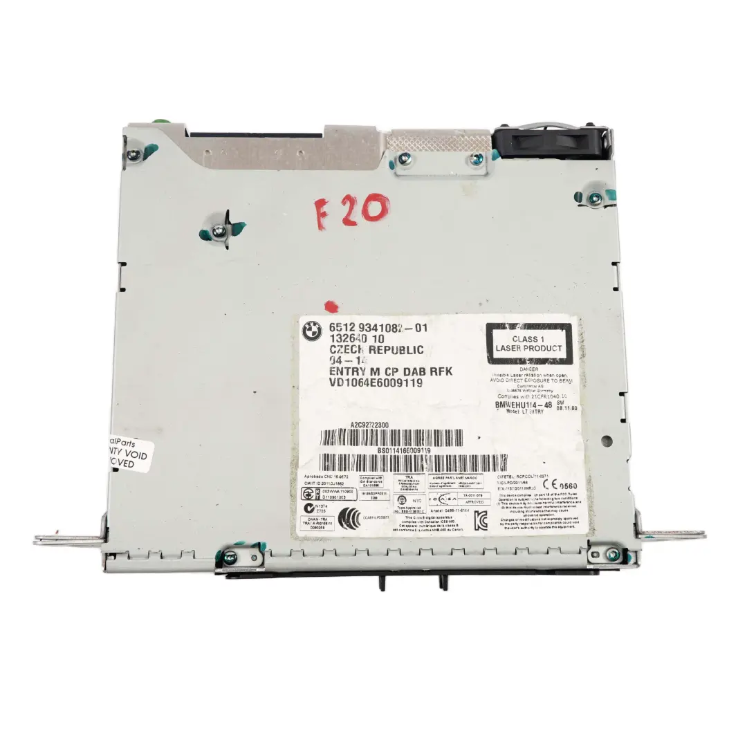 Radio BMW Professional CD DAB do BMW F20 F22 F30 o numerze 9341082 BMW F20 F22 F30 Radio BMW Professional CD DAB - SKU 9341082 - Numer Części 9341082