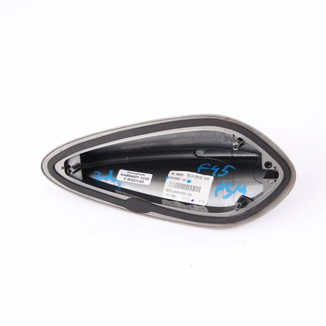 Roof Aerial Cover Casing Shark Fin Antenna Platinum Silver Metallic C08 to BMW F45 with Part number 9341602 BMW F45 Roof Aerial Cover Casing Shark Fin Antenna Platinum Silver Metallic C08 - SKU 9341602-PSM - Part number 9341602