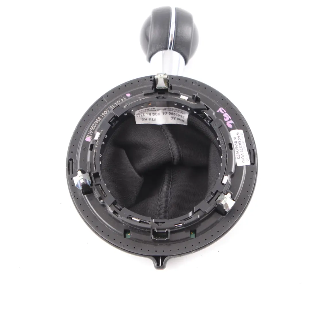 Mini Cooper F55 F56 Gear Knob Lever Handle 6-Speed Leather Rotating Ring - SKU 9343290 - Part number 7641999