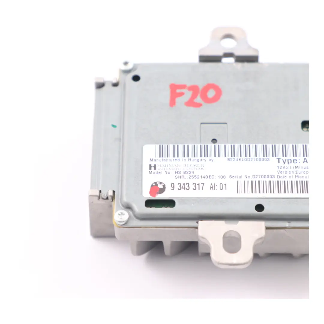 Audio Amplifier BMW F20 F21 F22 Harman/Kardon Active Sound Design System to with Part number 9343317 Audio Amplifier BMW F20 F21 F22 Harman/Kardon Active Sound Design System - SKU 9343317 - Part number 9343317