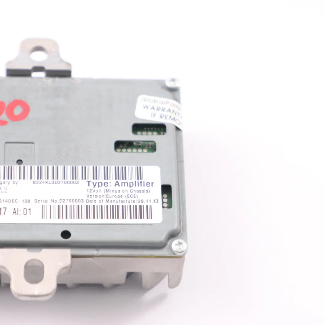  Audio Amplifier BMW F20 F21 F22 Harman/Kardon Active Sound Design System - SKU 9343317 - Part number 9343317