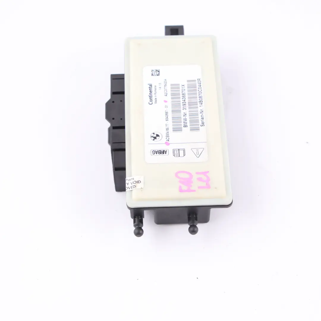 Sicherheitssteuergerät Air Module ECU für BMW F01 LCI F07 F10 F11 F25 mit Teilenummer 9343687 BMW F01 LCI F07 F10 F11 F25 Sicherheitssteuergerät Air Module ECU - SKU 9343687 - Teilenummer 9343687