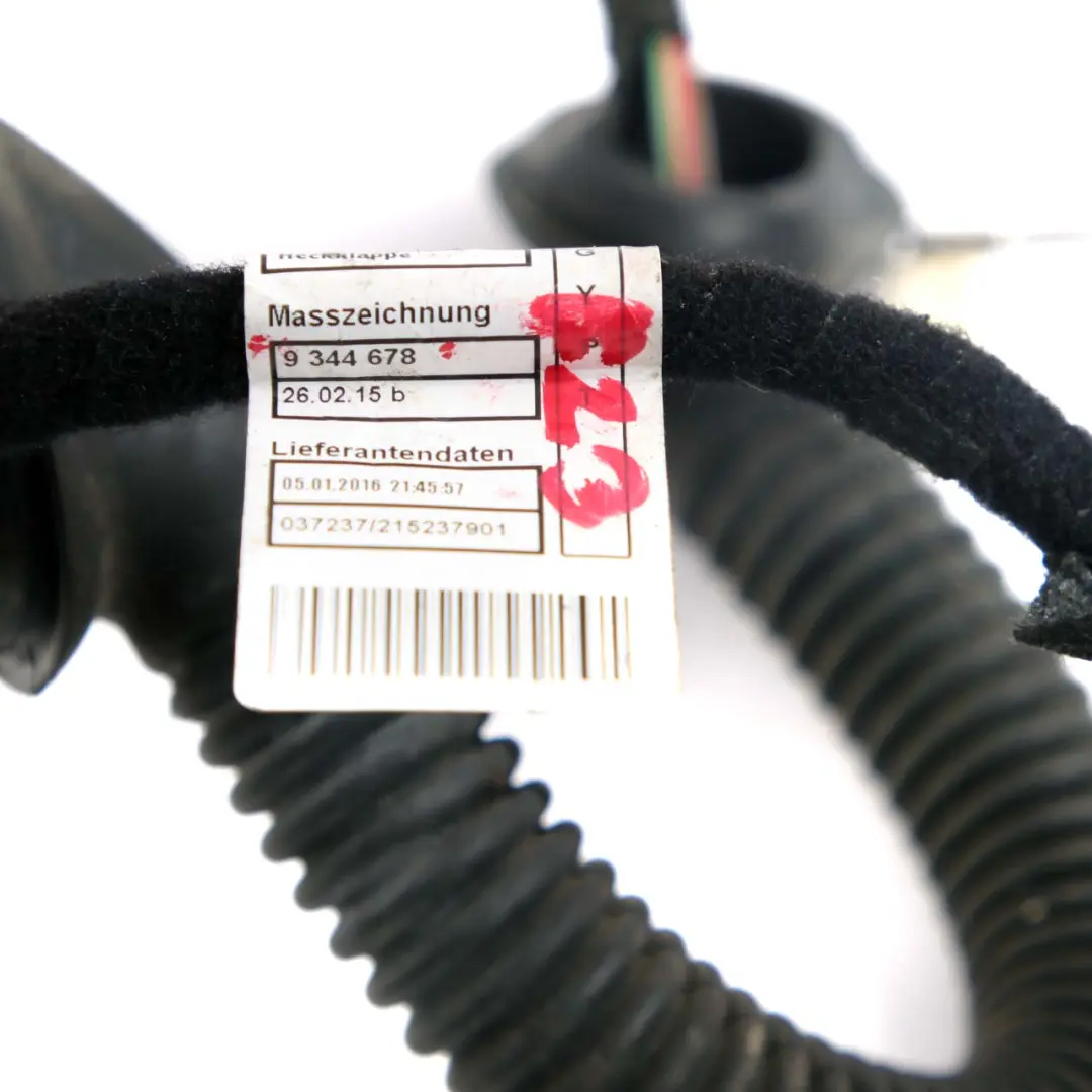 Boot Trunk Lid Tailgate Wiring Harness Loom Cable to BMW 2 F23 Cabrio with Part number 9344680 BMW 2 F23 Cabrio Boot Trunk Lid Tailgate Wiring Harness Loom Cable - SKU 9344680 - Part number 9344680