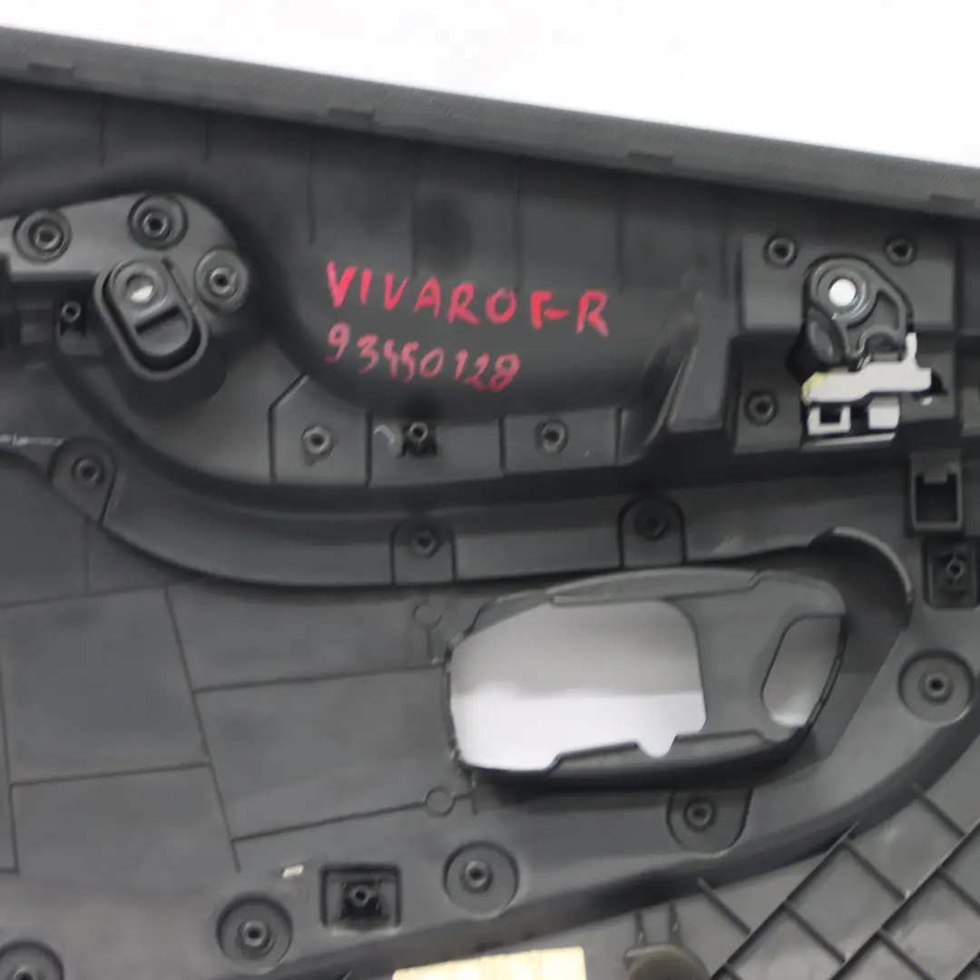  Türkarte Opel Vivaro B Vorne Rechts Verkleidung Abdeckung Schwarz - SKU 93450128 - Teilenummer 93450128
