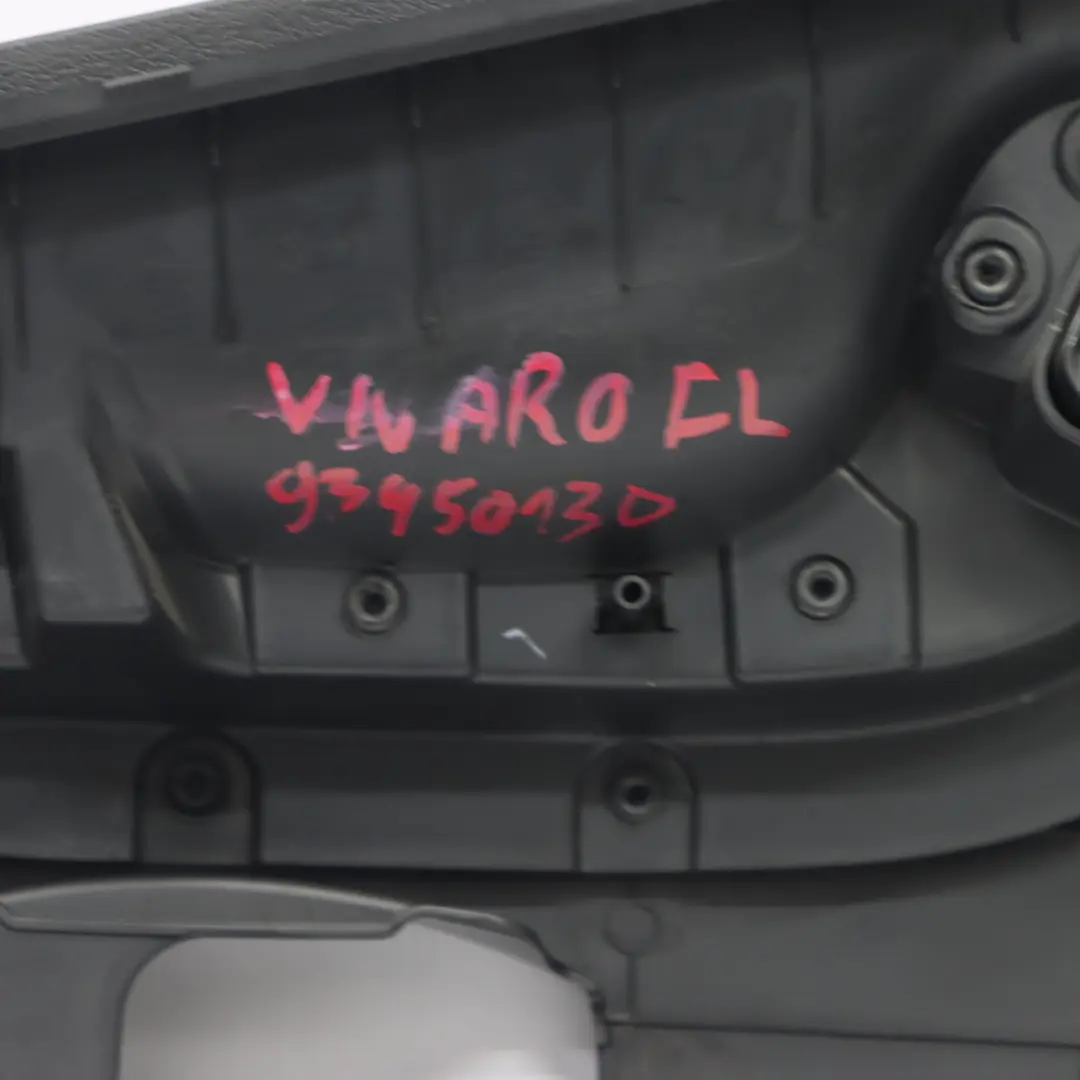  Scheda Porta Opel Vivaro Anteriore Sinistra Rivestimento Nero - SKU 93450130 - Numero di parte 93450130