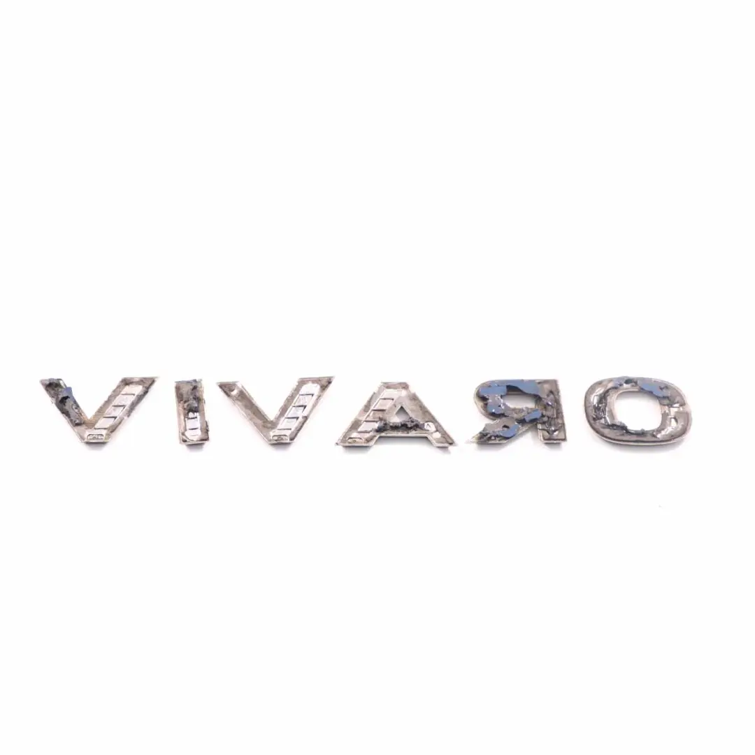 Trunk Lettering Emblem Rear Door Adhered to Vauxhall Opel Vivaro with Part number 93451375 Vauxhall Opel Vivaro Trunk Lettering Emblem Rear Door Adhered - SKU 93451375 - Part number 93451375