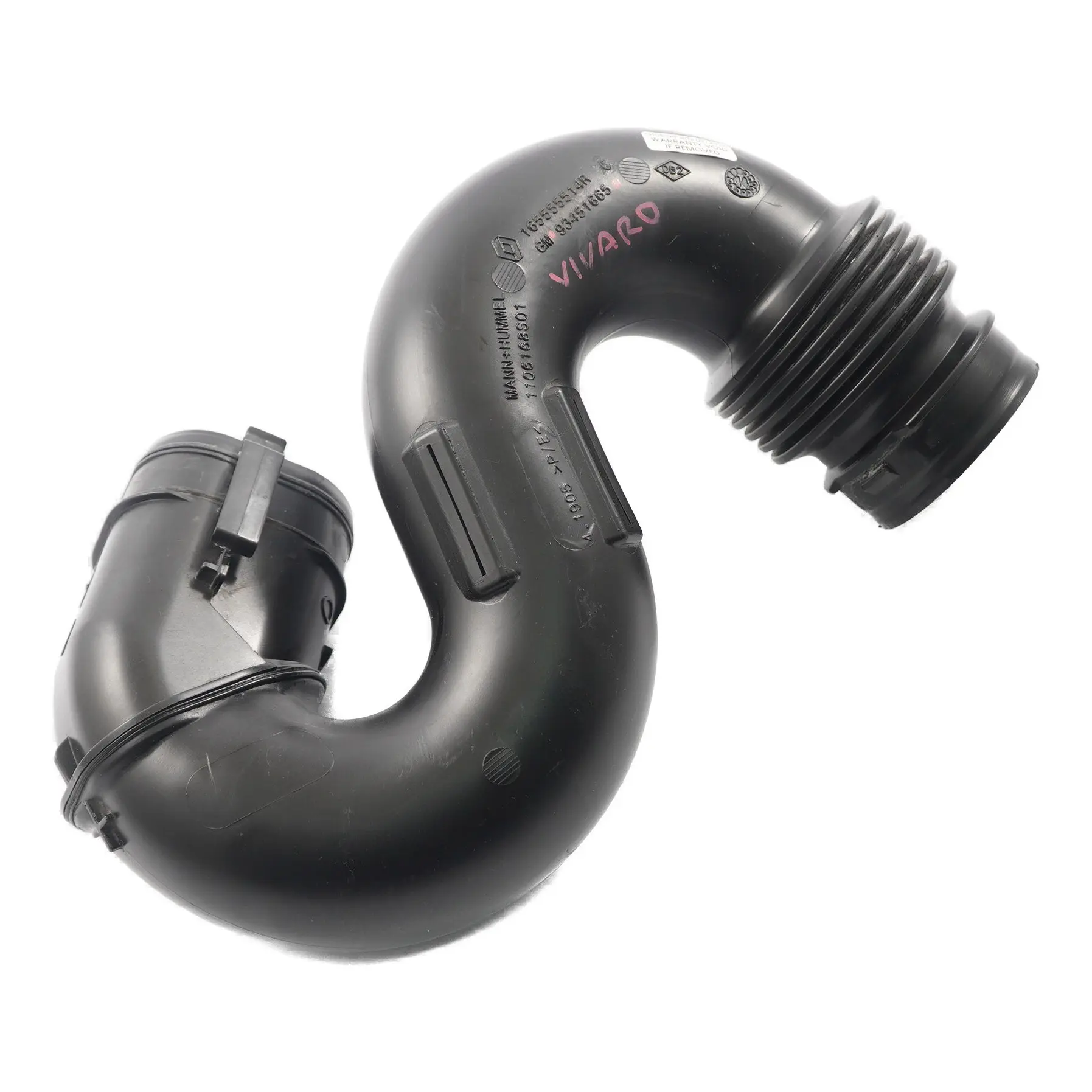 Vauxhall Vivaro B Air Intake Box Silencer Filtered Air Hose Pipe 93451665