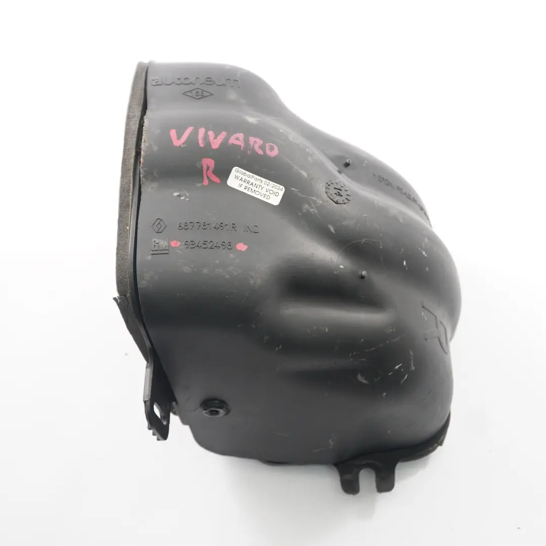 Condotto d'aria Opel Vivaro B riscaldatore soffiante cabina Vent destra per con numero di parte 93452498 Condotto d'aria Opel Vivaro B riscaldatore soffiante cabina Vent destra - SKU 93452498 - Numero di parte 93452498