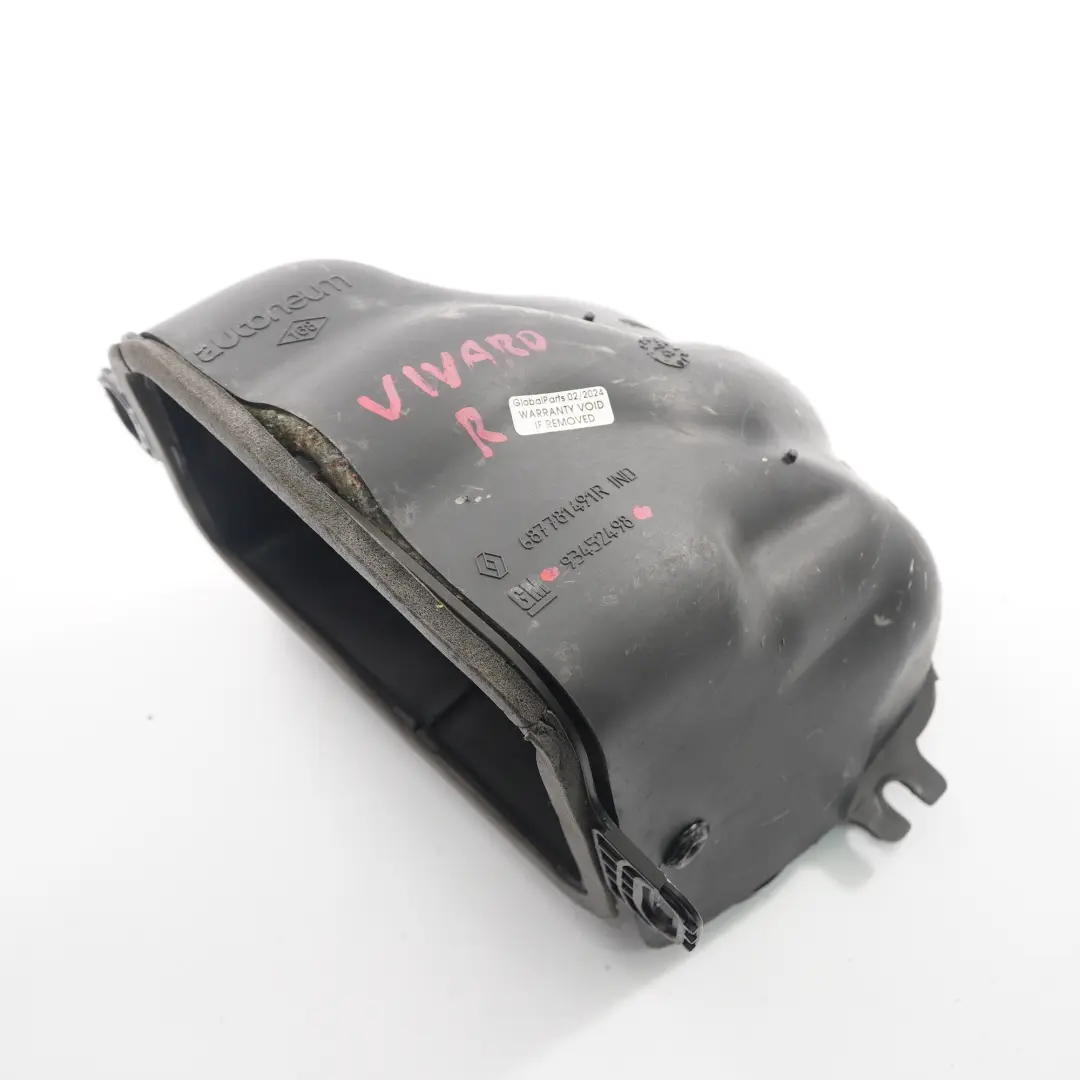 Duct Opel Vivaro B Renault Trafic Heater Blower Cabin Vent Right to Air with Part number 93452498 Air Duct Opel Vivaro B Renault Trafic Heater Blower Cabin Vent Right - SKU 93452498 - Part number 93452498