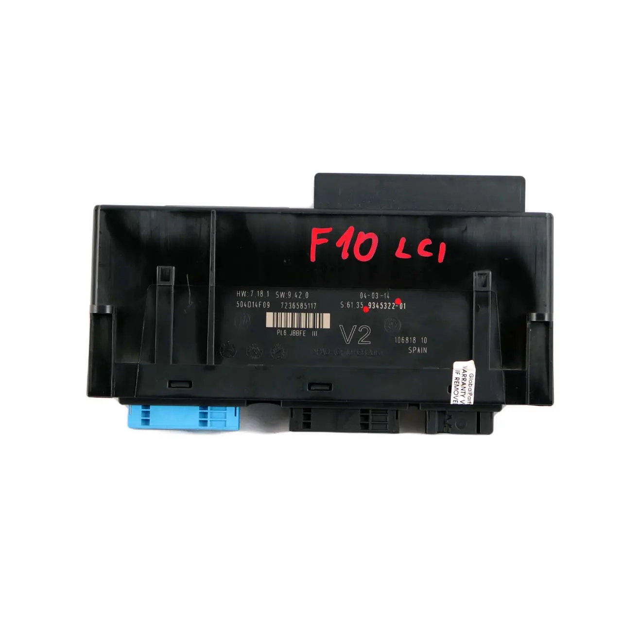 BMW 5 F10 LCI ECU Boîte jonction module commande carrosserie V2 PL6 JBBFE III