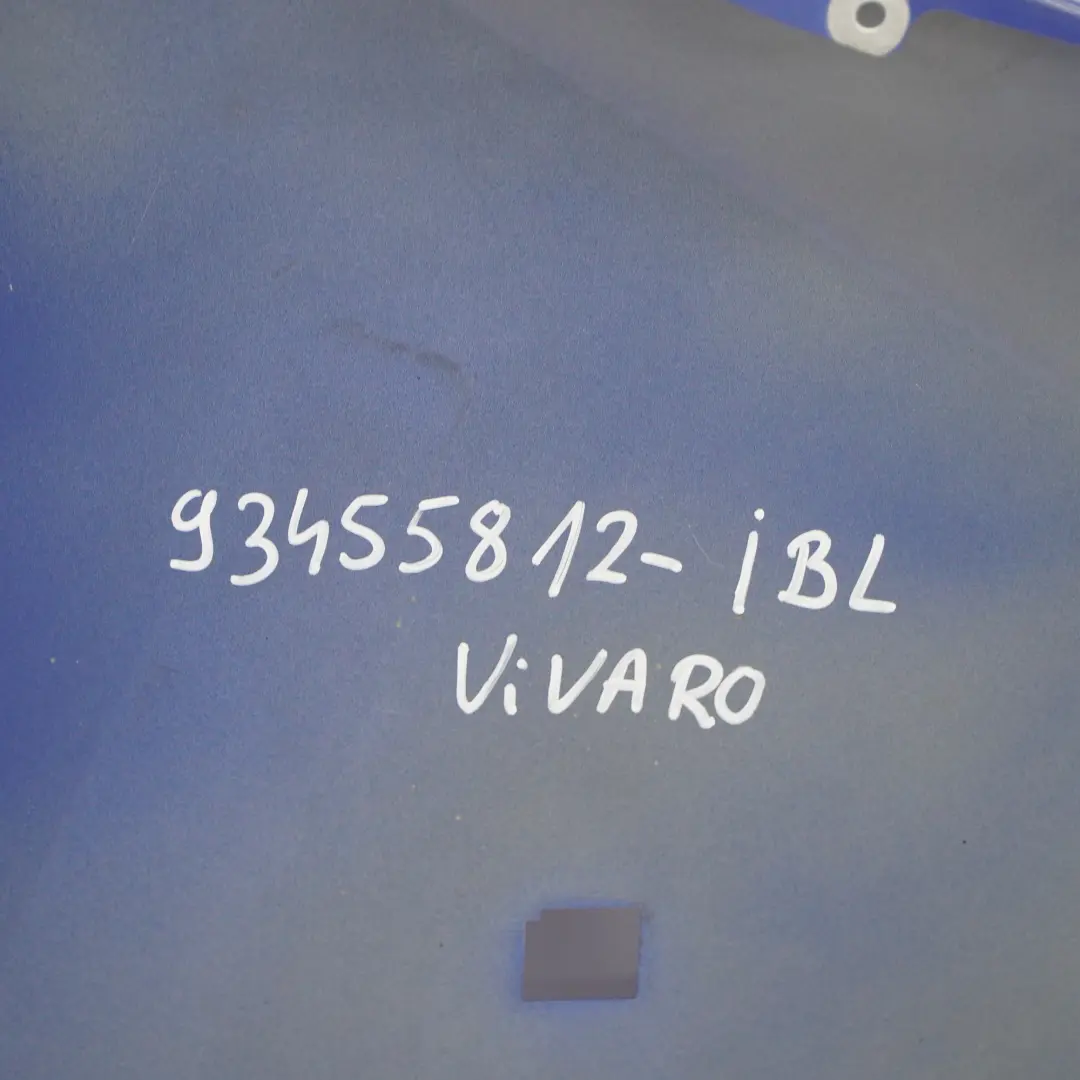 Wing Panel Front Left N/S Fender Ink Blue - 23U to Opel Vivaro B with Part number 93455812 Opel Vivaro B Wing Panel Front Left N/S Fender Ink Blue - 23U - SKU 93455812-IBL - Part number 93455812
