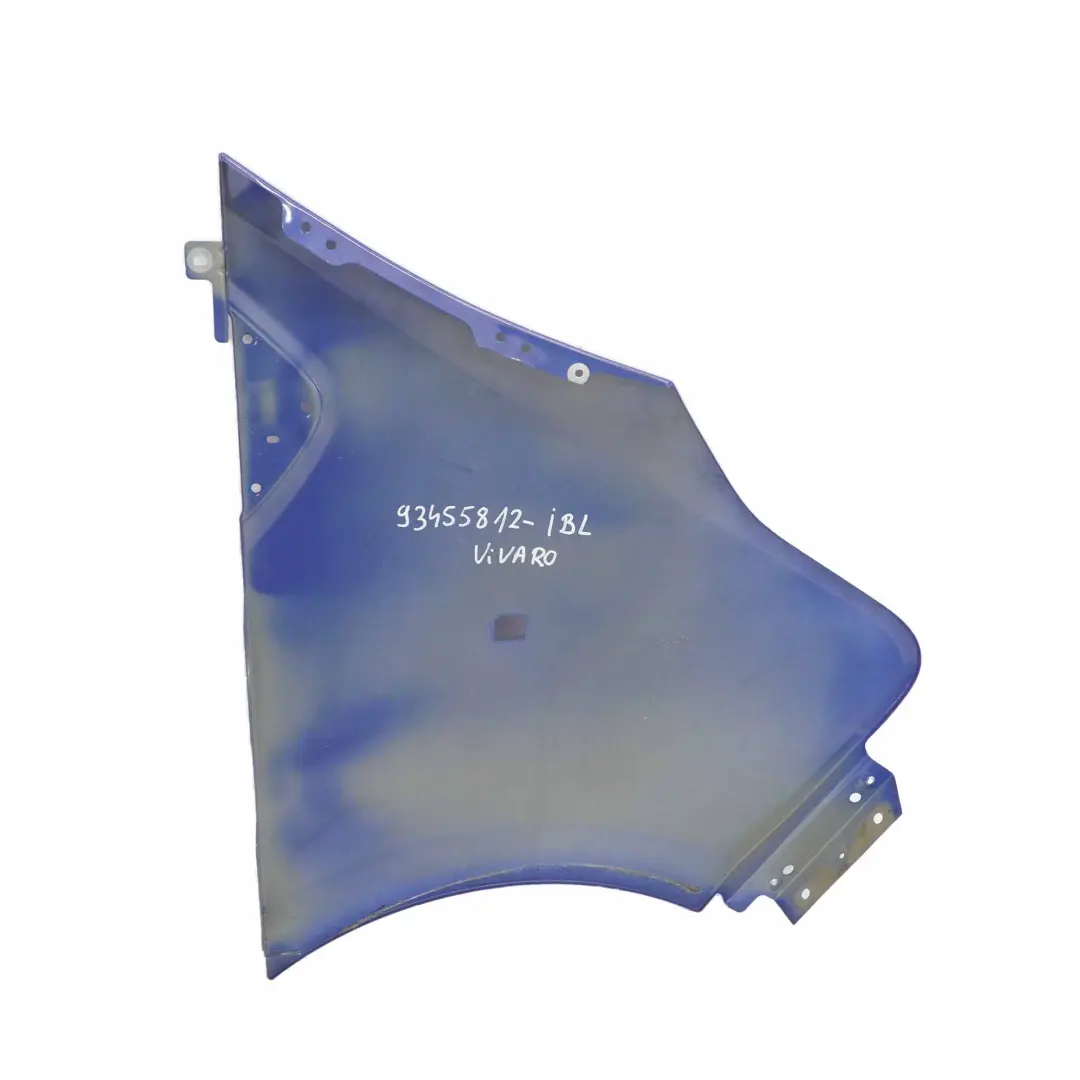 Wing Panel Front Left N/S Fender Ink Blue - 23U to Opel Vivaro B with Part number 93455812 Opel Vivaro B Wing Panel Front Left N/S Fender Ink Blue - 23U - SKU 93455812-IBL - Part number 93455812