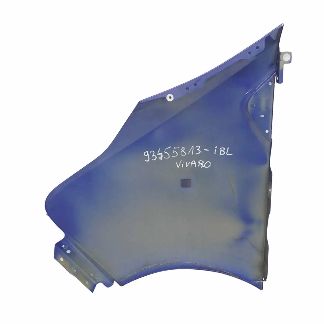 Aile Panneau Avant Droite Aile Encre Bleu - 23U pour Opel Vivaro B à propos du numéro de pièce 93455813 Opel Vivaro B Aile Panneau Avant Droite Aile Encre Bleu - 23U - SKU 93455813-IBL - Numéro de pièce 93455813