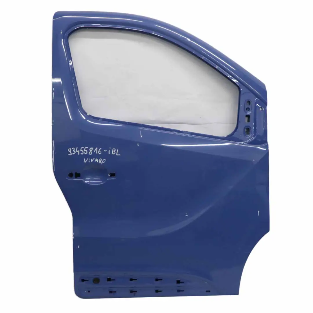 Door Front Right O/S Door Cover Shell Ink Blue - 2K to Opel Vauxhall Vivaro B with Part number 93455816 Opel Vauxhall Vivaro B Door Front Right O/S Door Cover Shell Ink Blue - 2K - SKU 93455816-IBL - Part number 93455816