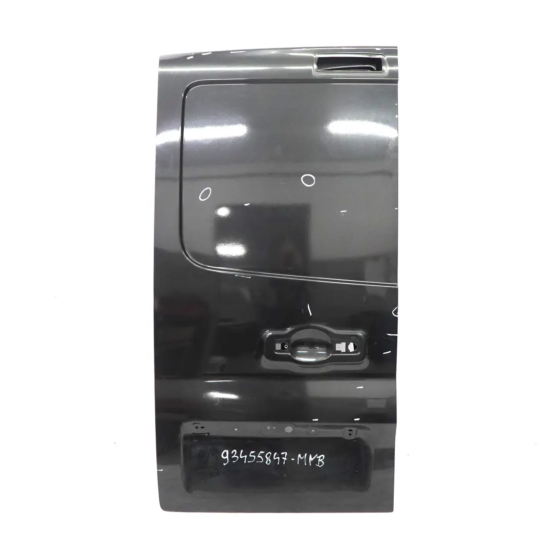 Door Rear Left N/S Boot Trunk Lid Midnight Black - D68 to Opel Vauxhall Vivaro B with Part number 93455847 Opel Vauxhall Vivaro B Door Rear Left N/S Boot Trunk Lid Midnight Black - D68 - SKU 93455847-MNB - Part number 93455847