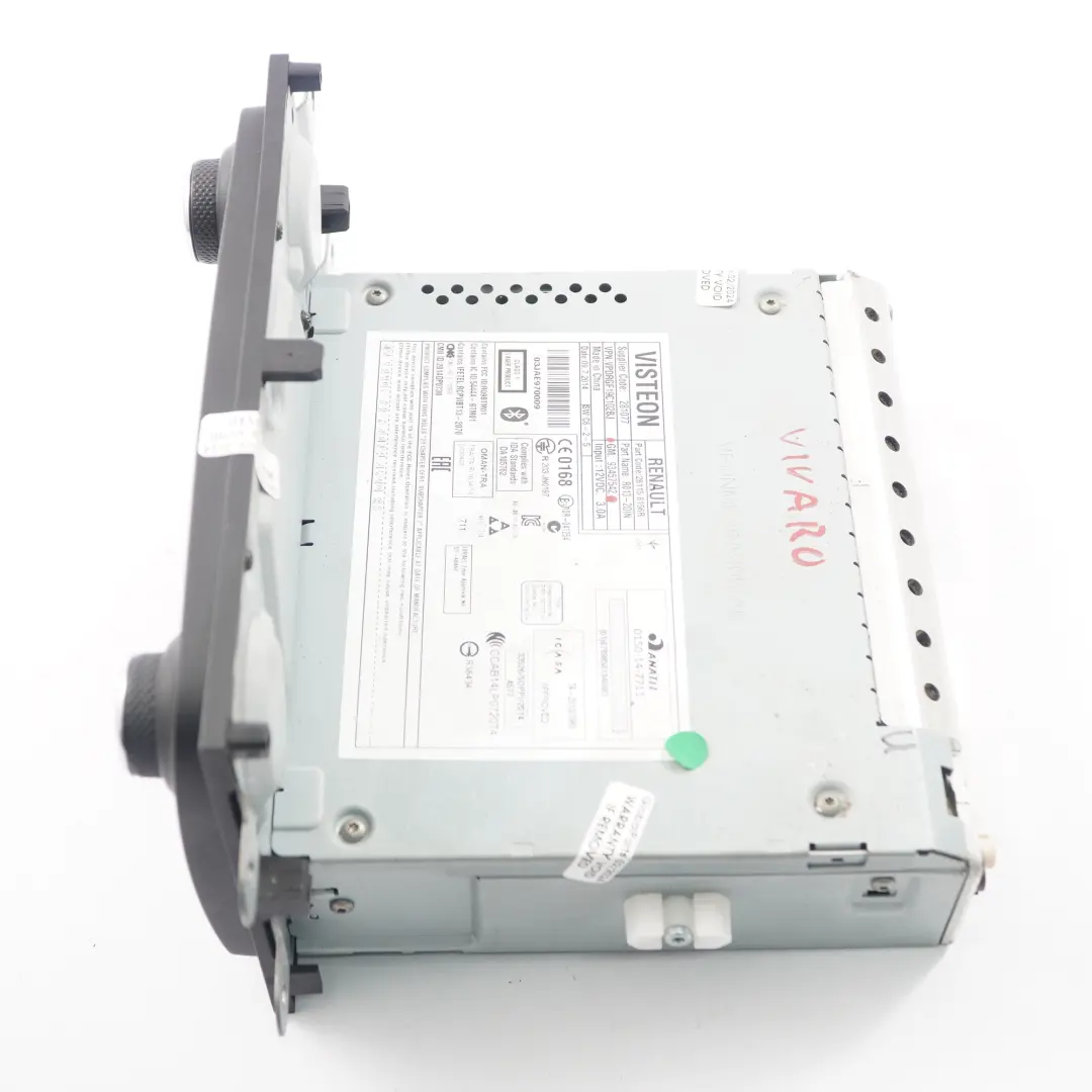  Radio Player Renault Trafic III Vauxhall Vivaro B Audio Head Unit - SKU 93457542 - Part number 93457542
