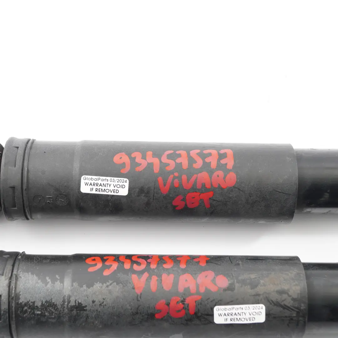 Jeu d'amortisseurs arrière droite gauche pour Renault Trafic III Opel Vivaro B à propos du numéro de pièce 93457577 Renault Trafic III Opel Vivaro B Jeu d'amortisseurs arrière droite gauche - SKU 93457577 - Numéro de pièce 93457577