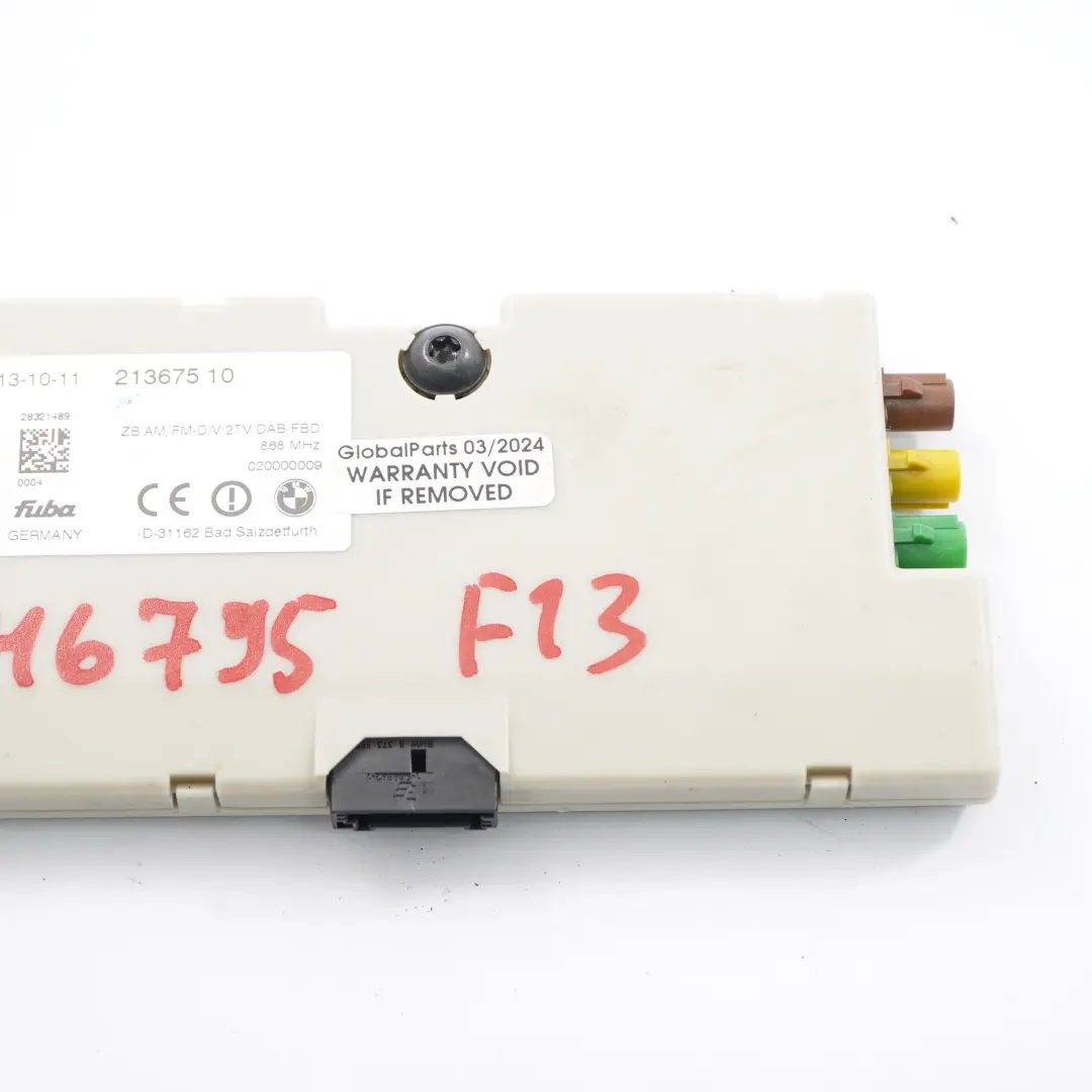 Amplificatore BMW F06 F13 Antenna Amplificatore Diversità 868 MHZ per con numero di parte 9346795 Amplificatore BMW F06 F13 Antenna Amplificatore Diversità 868 MHZ - SKU 9346795 - Numero di parte 9346795