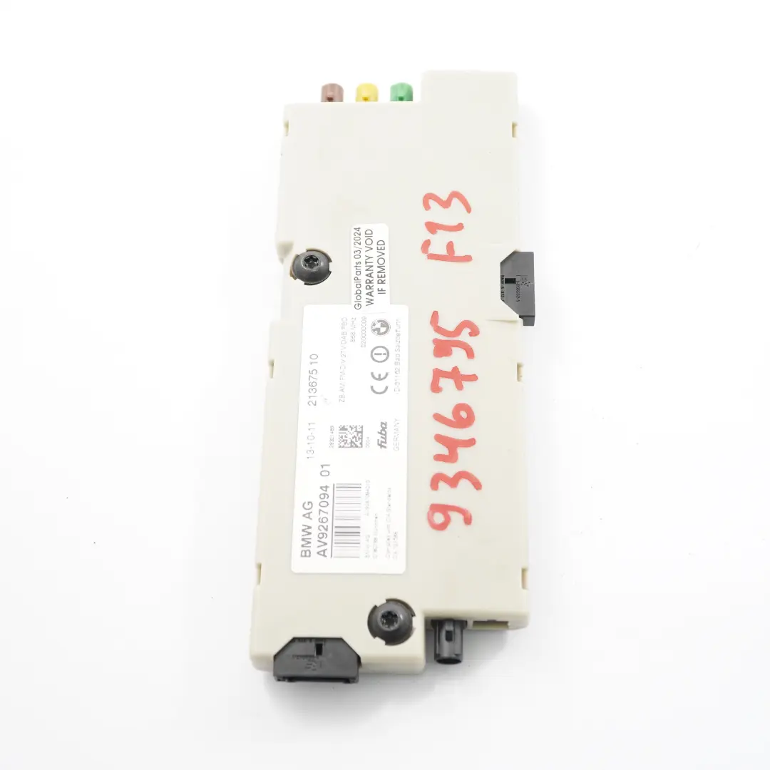 Verstärker BMW F06 F13 Antennen-Verstärker Diversity 868 MHZ für mit Teilenummer 9346795 Verstärker BMW F06 F13 Antennen-Verstärker Diversity 868 MHZ - SKU 9346795 - Teilenummer 9346795
