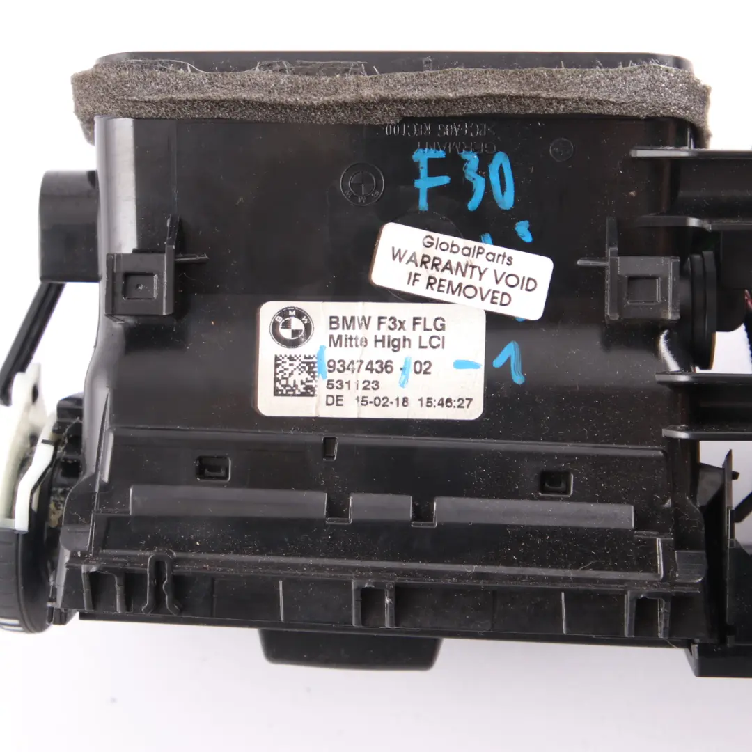 Bocchetta Aria BMW F20 F30 LCI Griglia Centrale Rivestimento Cruscotto per con numero di parte 9347436 Bocchetta Aria BMW F20 F30 LCI Griglia Centrale Rivestimento Cruscotto - SKU 9347436-1 - Numero di parte 9347436