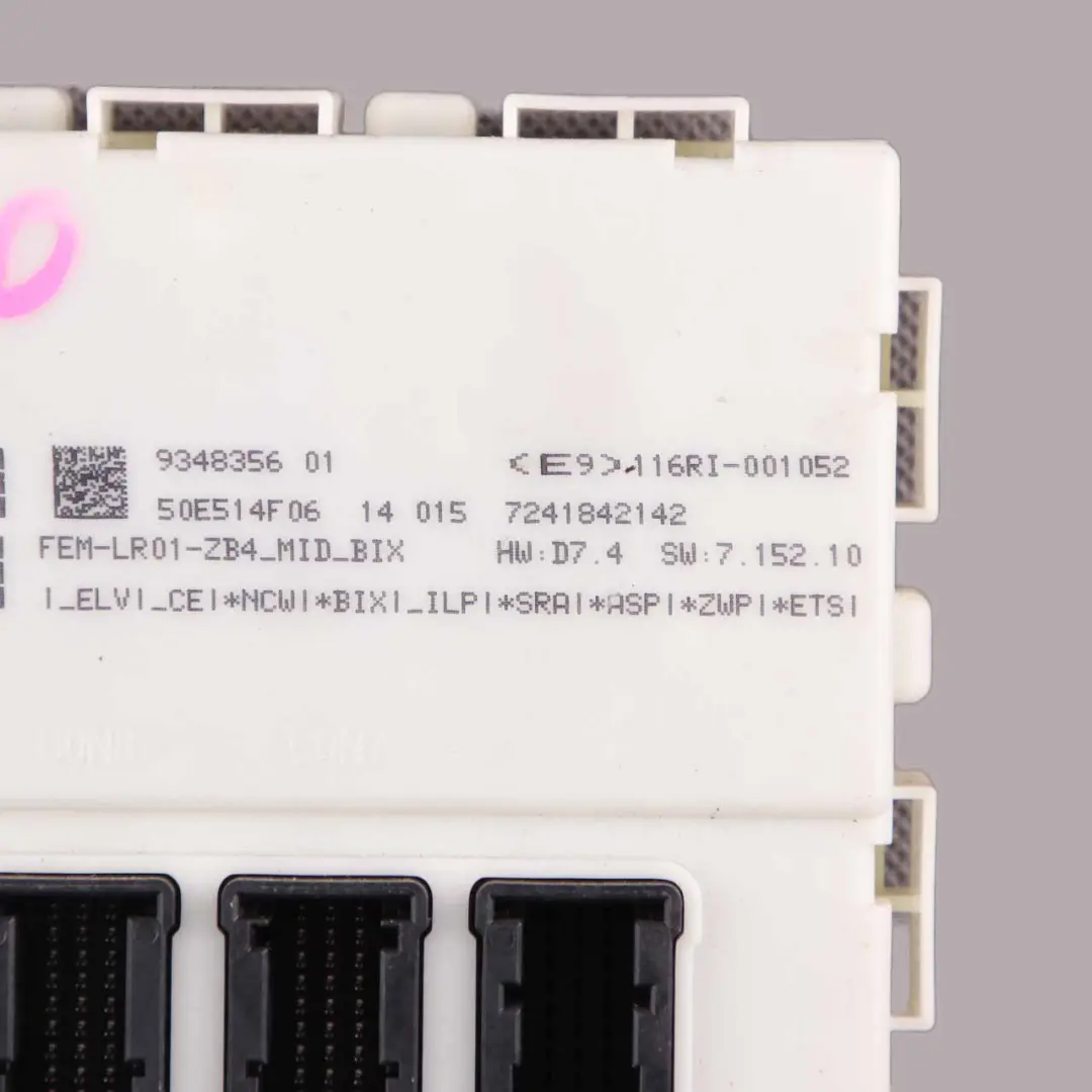 Front Elektronikmodul Steuergerät FEM für BMW F20 F21 F22 F30 F32 mit Teilenummer 9348356 BMW F20 F21 F22 F30 F32 Front Elektronikmodul Steuergerät FEM - SKU 9348356 - Teilenummer 9348356