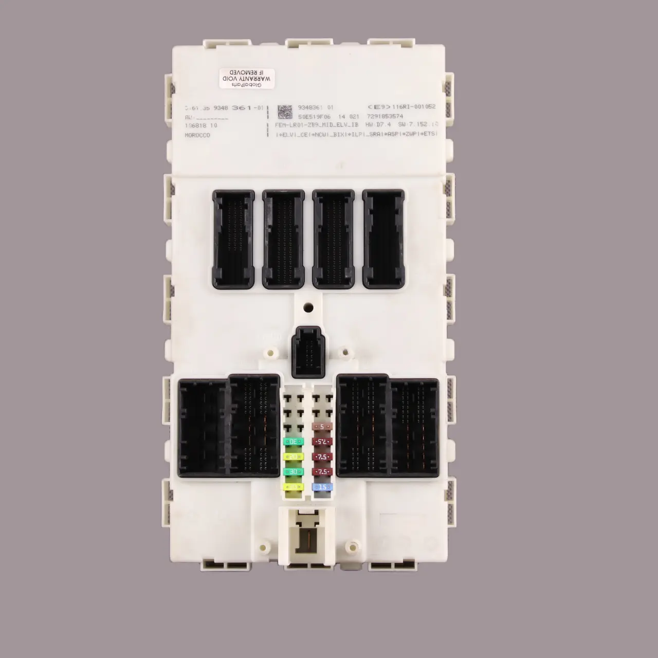 BMW F20 F21 F22 F30 F32 Módulo FEM Unidad Control ECU Caja de Fusibles 9348361