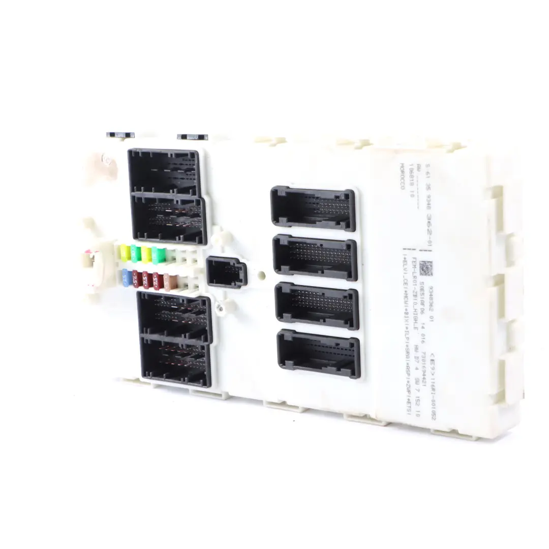 Body Control Comfort Module Unit FEM ECU LR01 to BMW F20 F21 F30 F31 F32 with Part number 9348362 BMW F20 F21 F30 F31 F32 Body Control Comfort Module Unit FEM ECU LR01 - SKU 9348362 - Part number 9348362