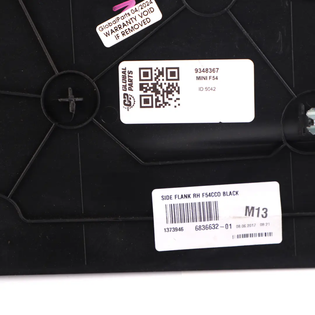 Panel Mini F54 Clubman Center Console Right O/S Trim Panel Black to with Part number 9348368 Panel Mini F54 Clubman Center Console Right O/S Trim Panel Black - SKU 9348368 - Part number 9348368