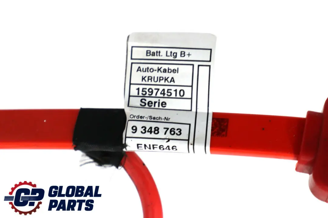 BMW 3 4 er F30 F80 M3 F82 M4 Batteriekabel Plus Unterflur - SKU 9348763 - Teilenummer 9348763