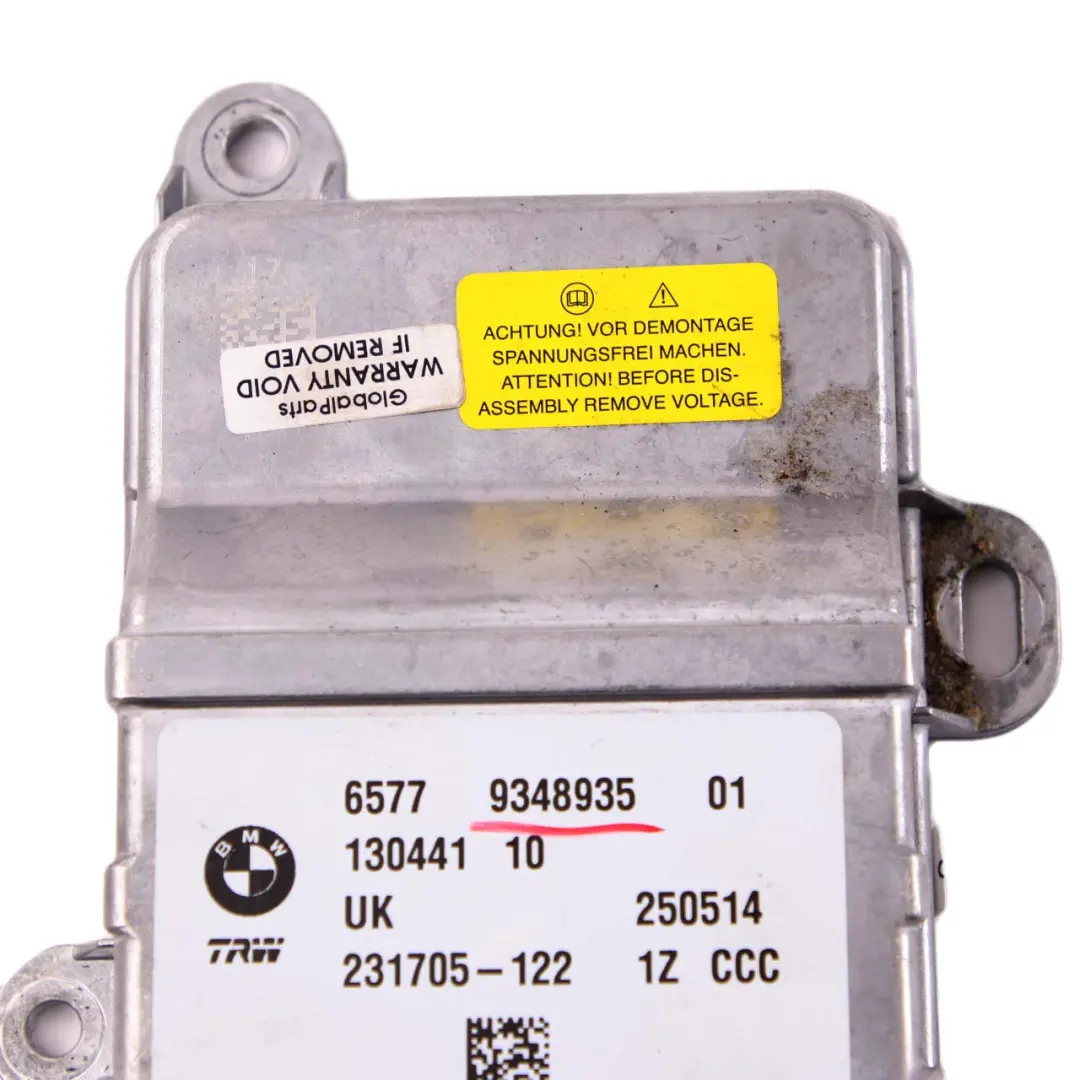 BMW X1 F45 F48 Mini F55 F56 F60 Module de l'unité contrôle de l'air ECU - SKU 9348935 - Numéro de pièce 9348935