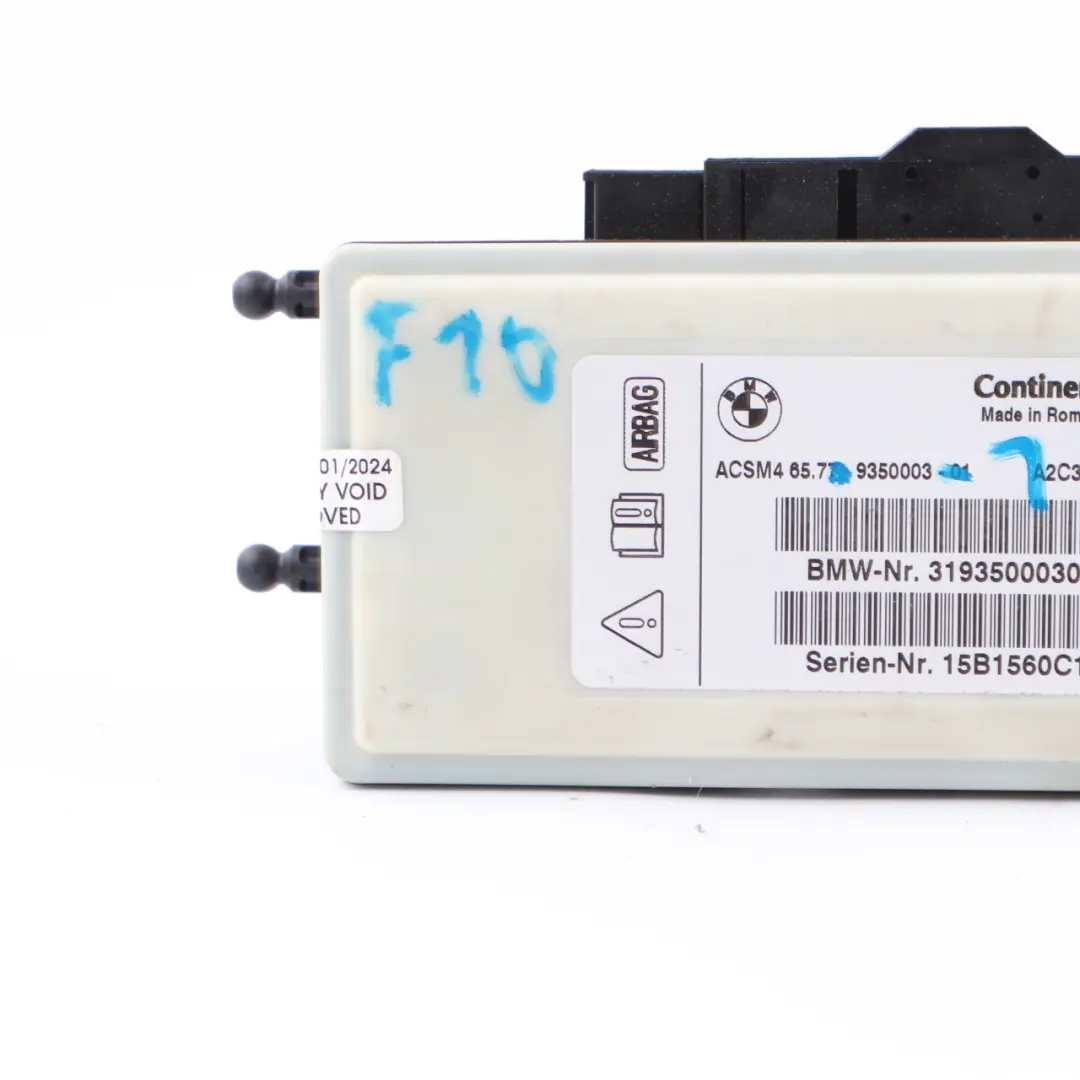 Safety Control Unit BMW F01 LCI F07 F10 F11 F25 Air Module Bag ECU to with Part number 9350003 Safety Control Unit BMW F01 LCI F07 F10 F11 F25 Air Module Bag ECU - SKU 9350003-1 - Part number 9350003
