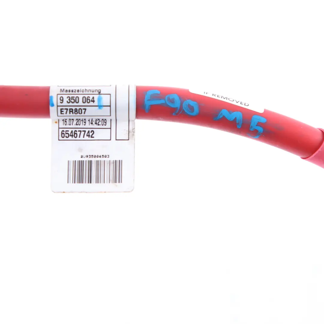 Battery Cable BMW F90 M5 F91 M8 G11 G30 Positive Wiring Plus Pole Red - SKU 9350065 - Part number 9350065