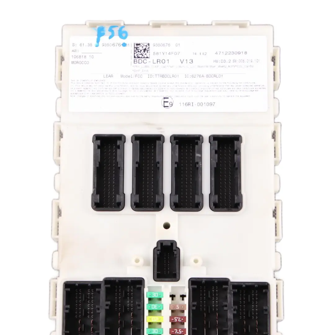 Mini Cooper One F54 F55 F56 F60 ECU Body Domain Controller BDC Module - SKU 9350676 - Part number 9350676