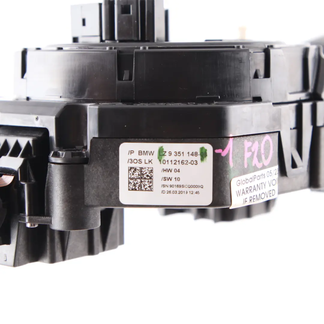 Steering Column Switch BMW F20 F21 F31 Cluster Wiper Stalk Slip Squib to with Part number 9351148 Steering Column Switch BMW F20 F21 F31 Cluster Wiper Stalk Slip Squib - SKU 9351148-1 - Part number 9351148