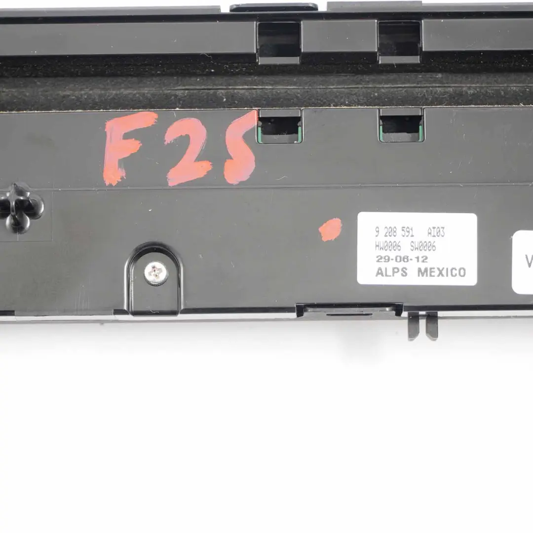 BMW X3 F25 X4 F26 Radio Panel de control 9208591 - SKU 9351155 - Número de pieza 9351155