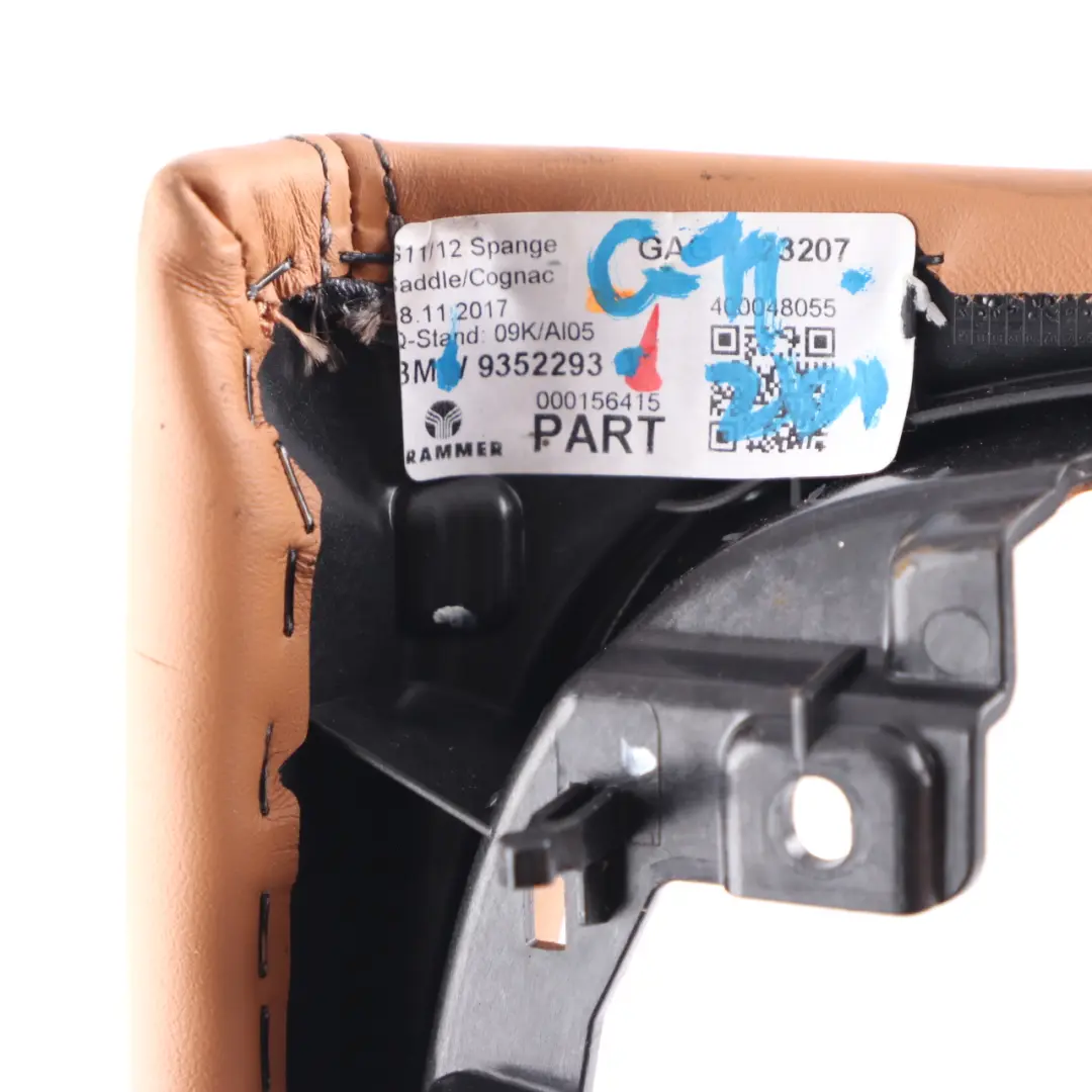 Centre Console Trim Gear Shifter Cover Surround Cognac Brown to BMW G11 with Part number 9352293 BMW G11 Centre Console Trim Gear Shifter Cover Surround Cognac Brown - SKU 9352293 - Part number 9352293
