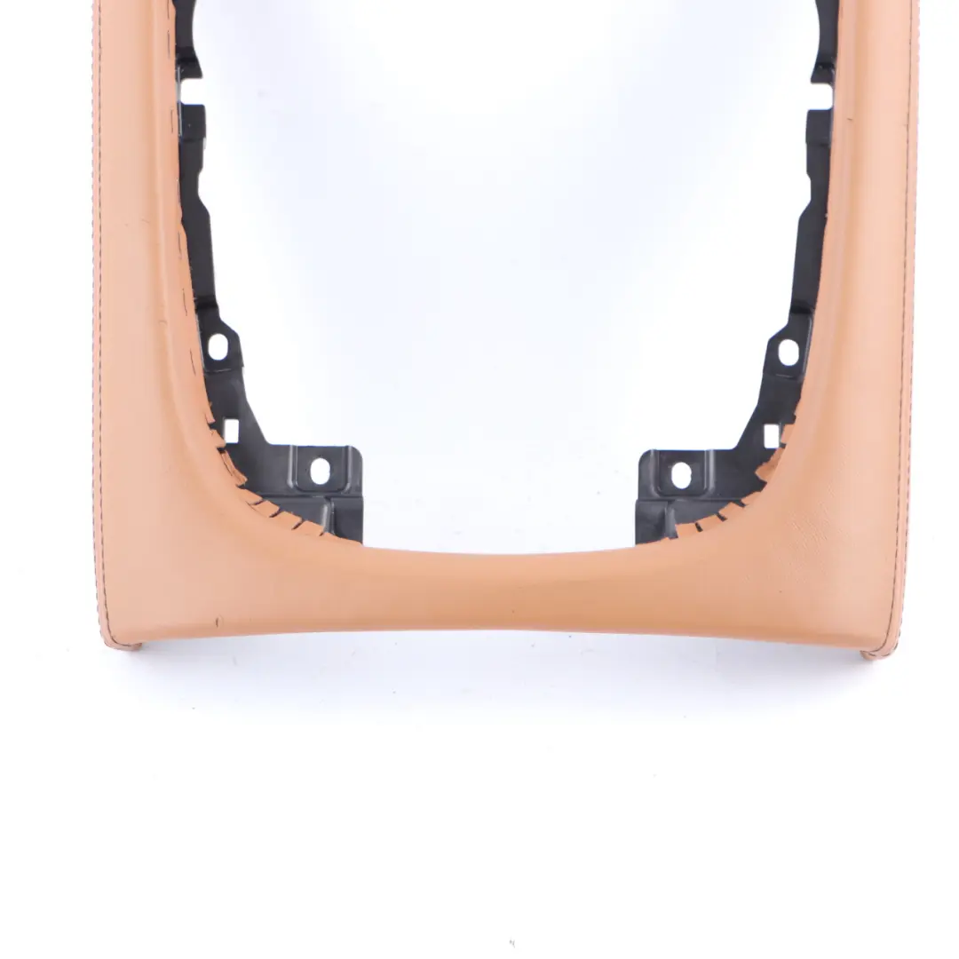 Centre Console Trim Gear Shifter Cover Surround Cognac Brown to BMW G11 with Part number 9352293 BMW G11 Centre Console Trim Gear Shifter Cover Surround Cognac Brown - SKU 9352293 - Part number 9352293