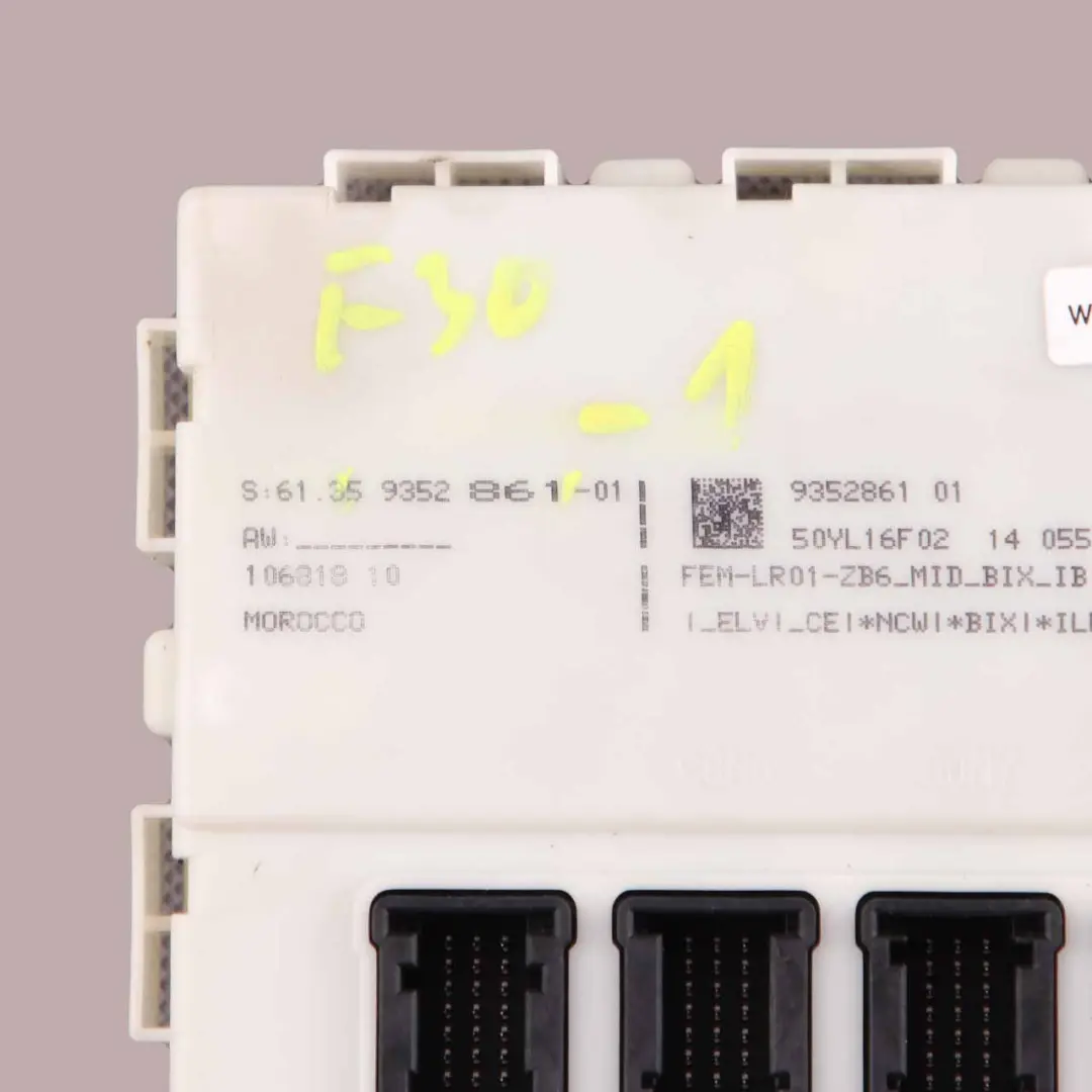  FEM Module BMW F20 F22 F30 F32 ECU Control Unit Fuse Box - SKU 9352861-1 - Part number 9352861