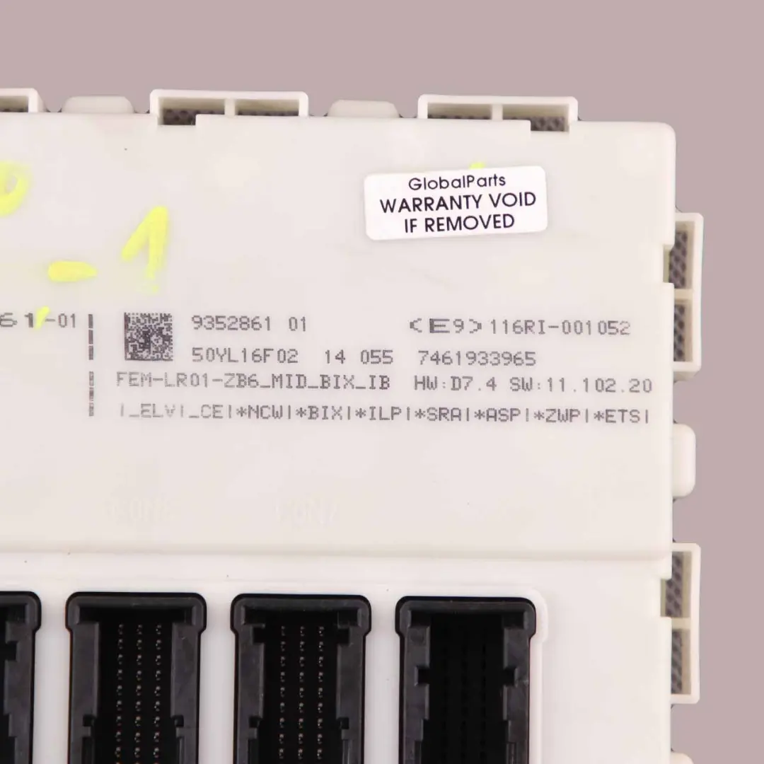FEM Module BMW F20 F22 F30 F32 ECU Boîte Fusibles L'unité Contrôle pour à propos du numéro de pièce 9352861 FEM Module BMW F20 F22 F30 F32 ECU Boîte Fusibles L'unité Contrôle - SKU 9352861-1 - Numéro de pièce 9352861