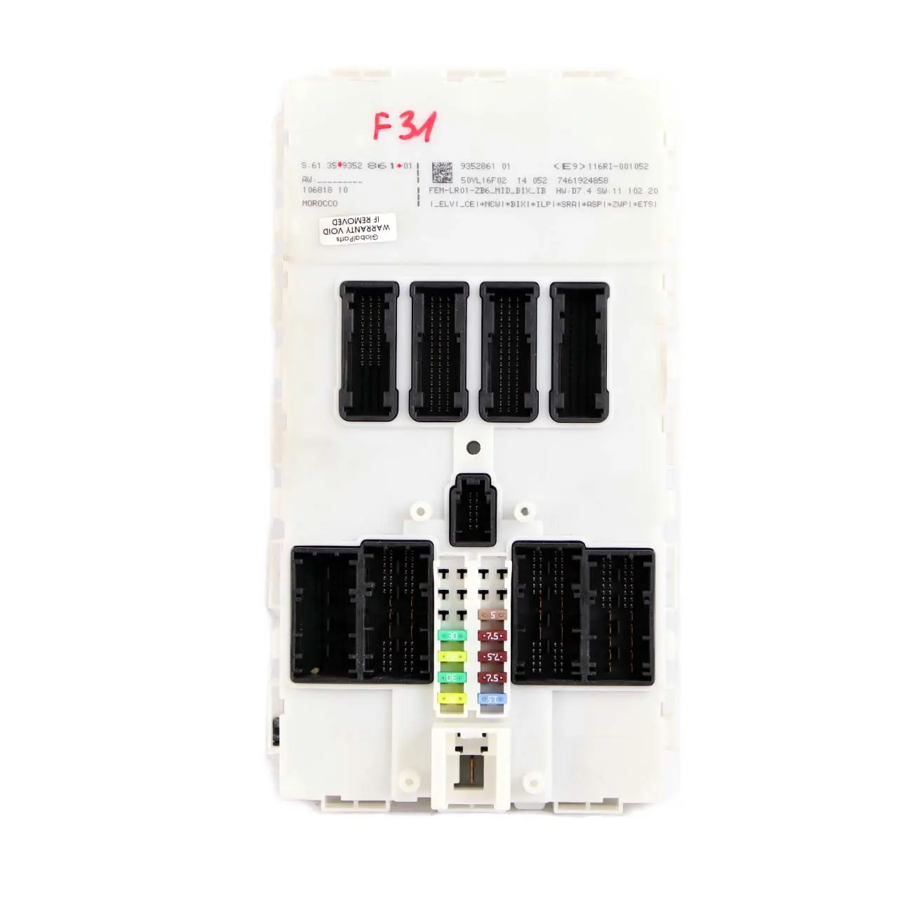 FEM Unit BMW F20 F22 F30 F32 Control Unit Module ECU Fuse Box 9352861