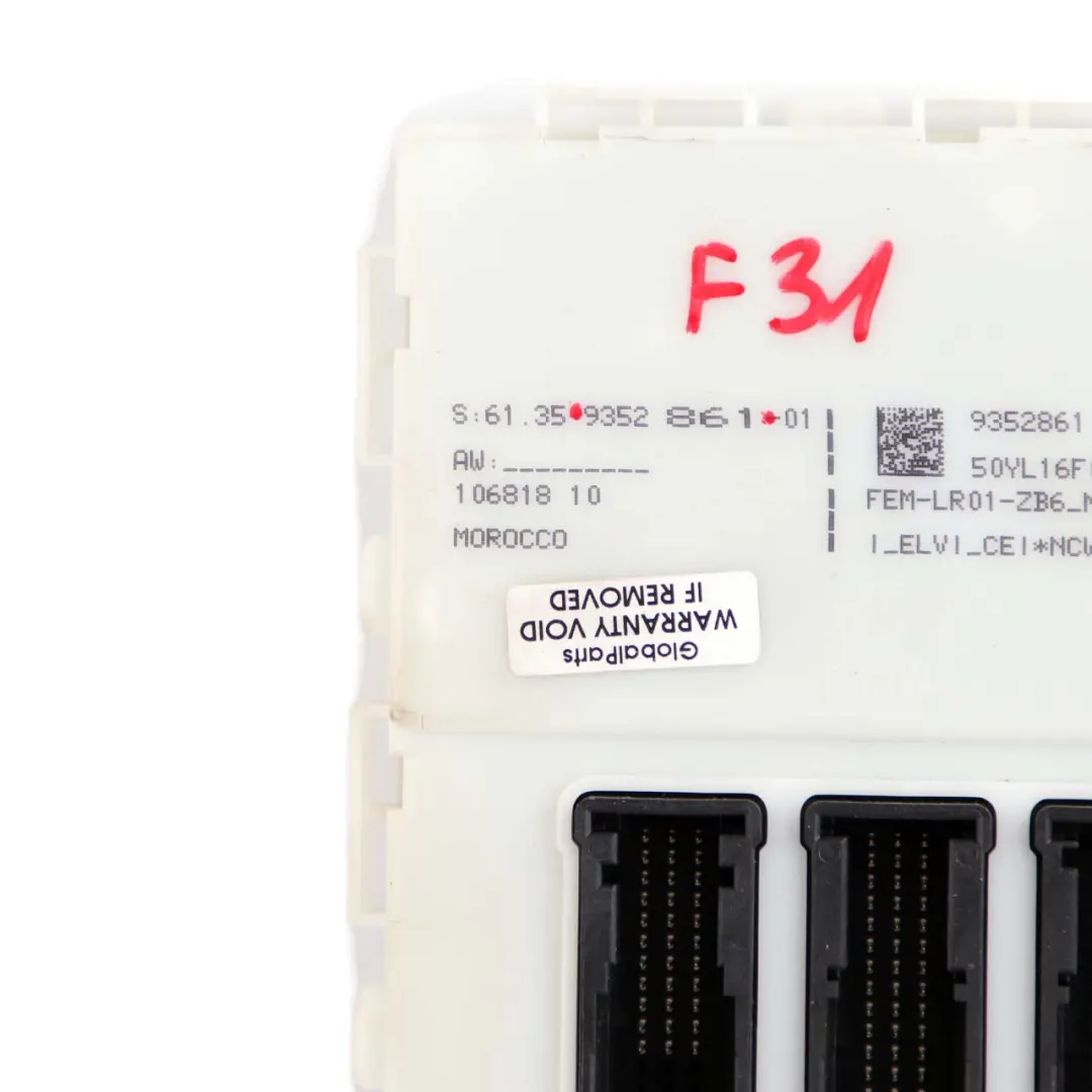  Unidad FEM BMW F20 F22 F30 F32 Unidad De Control Módulo ECU - SKU 9352861 - Número de pieza 9352861