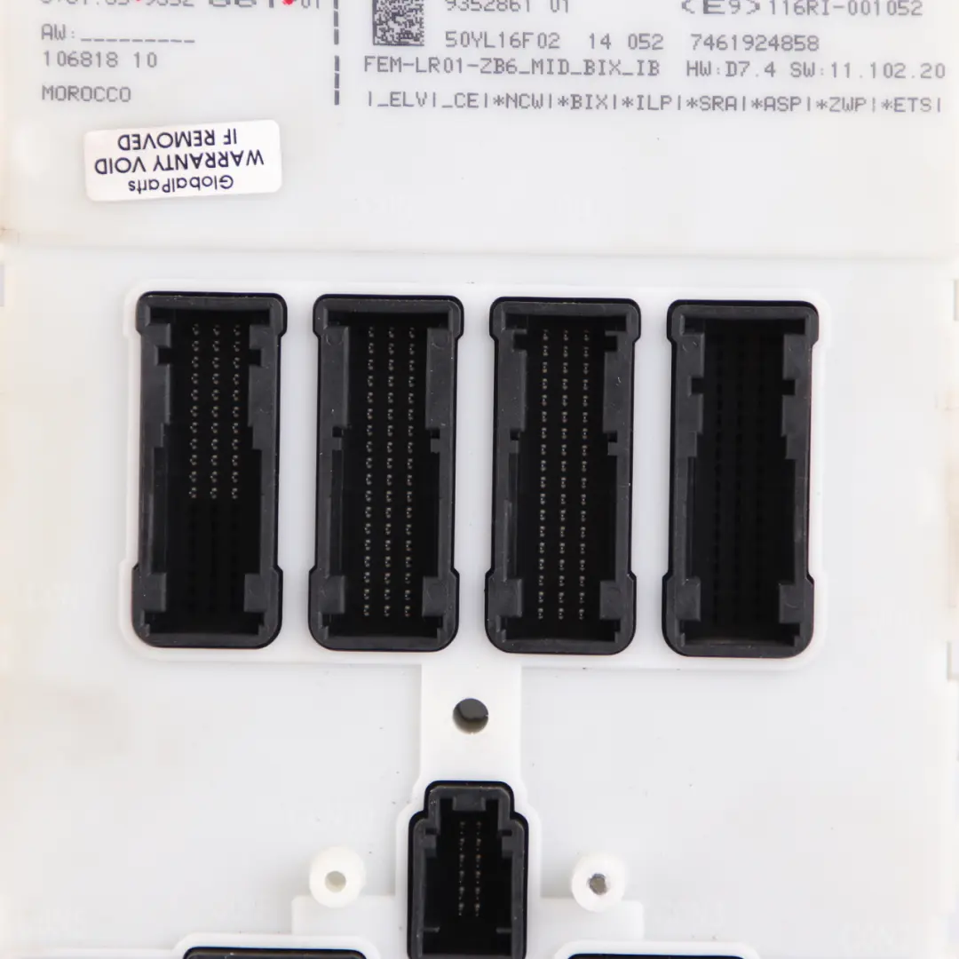  Unidad FEM BMW F20 F22 F30 F32 Unidad De Control Módulo ECU - SKU 9352861 - Número de pieza 9352861